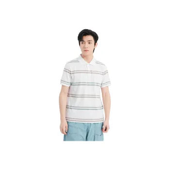 LESS IS MORE Polo Shirts Men White Green 25XTX3621Y