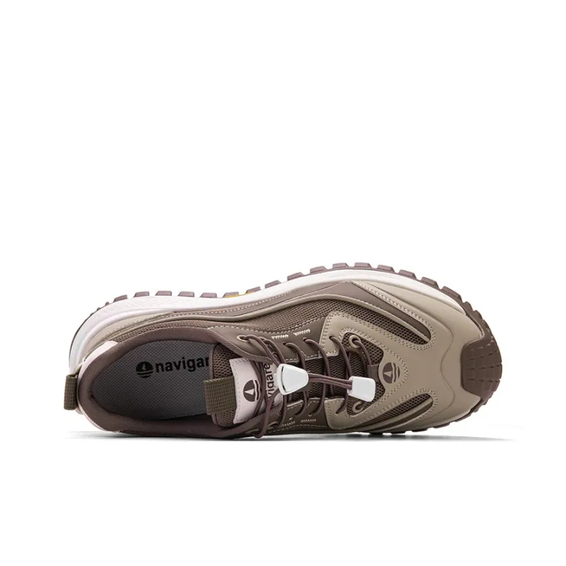 NAVIGARE Small Sailboat Slip Resistant Height Increasing Low Top Casual Shoes Men's Khaki-3