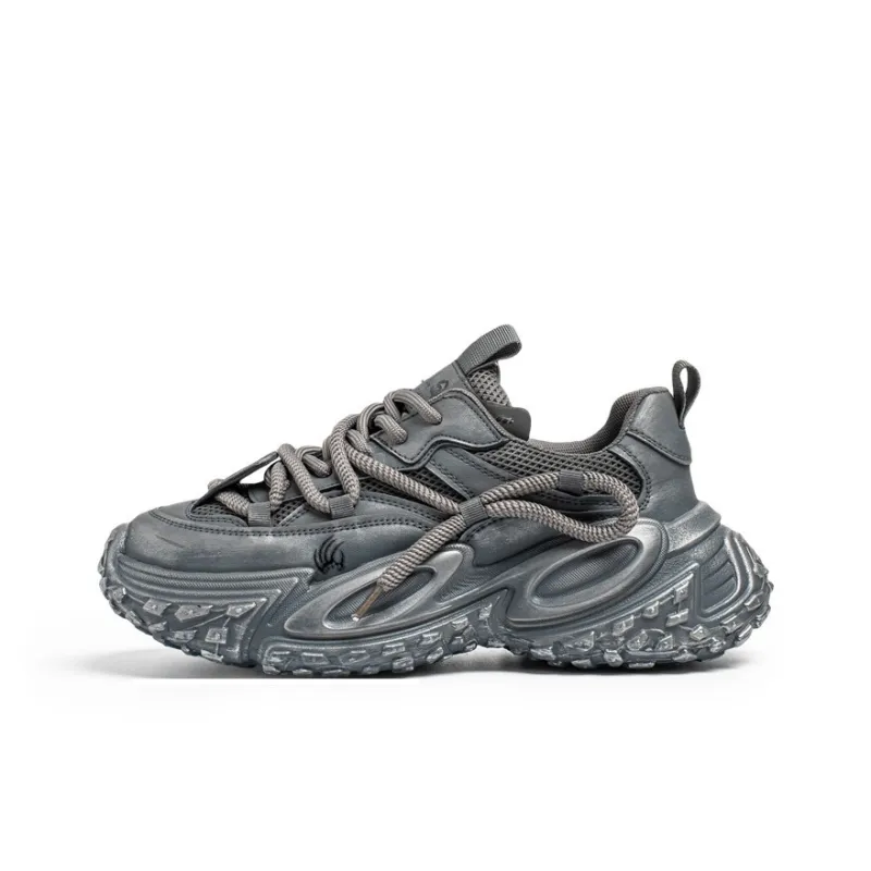 Animal Claws Anti Slip And Wear Resistant Height Increasing Low Top Chunky Sneakers Men's-4
