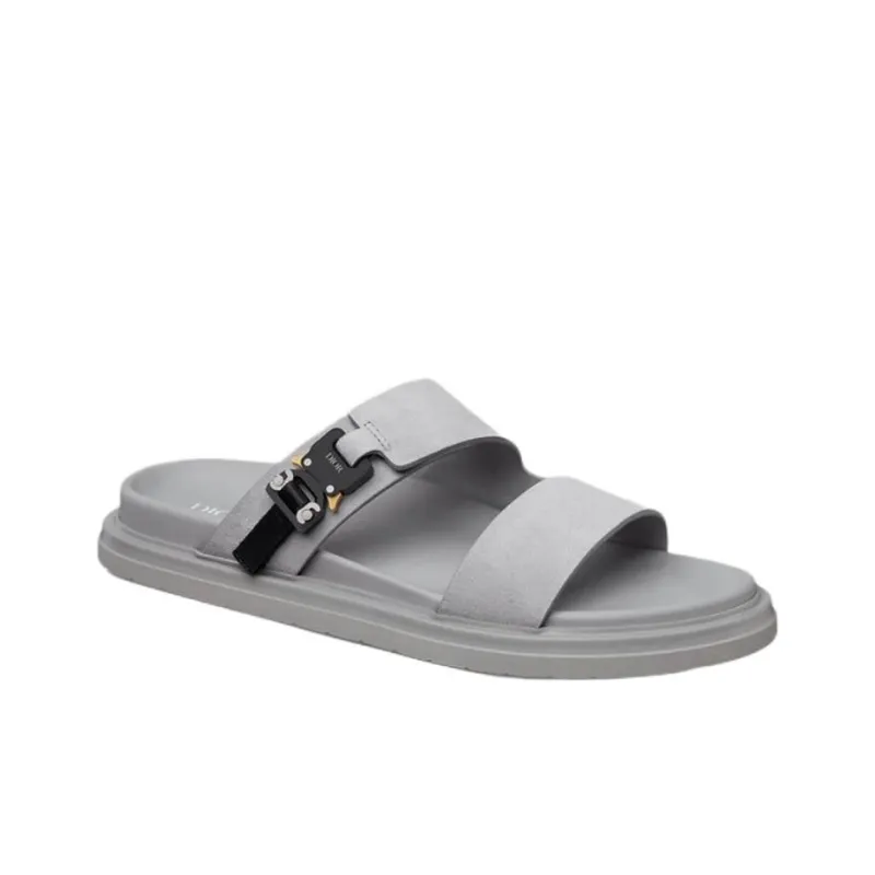 DIOR Aqua Slide Slippers Men's Gray-2
