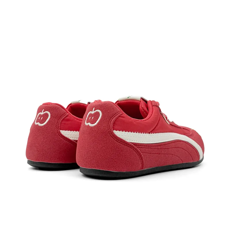 Mengsai Coverage Abrasion Resistant Low Top Casual Shoes Women's Red Apple-5