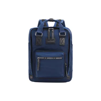 Cuneiform Nylon With Leather Backpack Unisex Beihai Blue/Wood Green