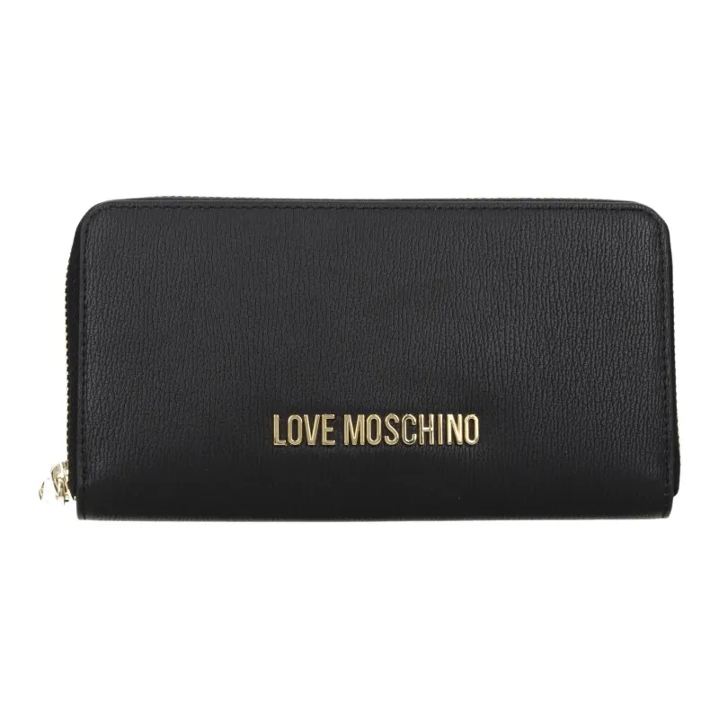 LOVE MOSCHINO PU Polyurethane Wallet Women's Black-0