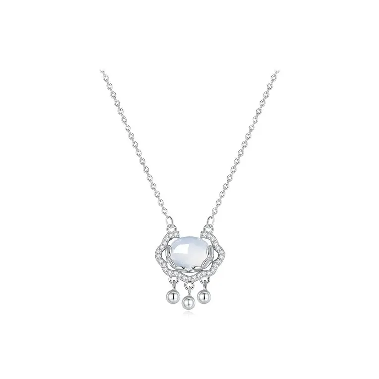 WINGSTOP Glass Cat Eye Jade Necklaces Women's-0