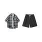 Clothing Sets (Black Gray+Black Pants)