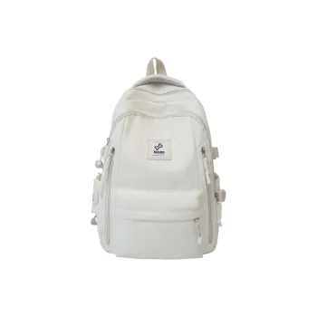 BRABOSTON Nylon Backpack Unisex White/Purple/Pink/Black/Yellow