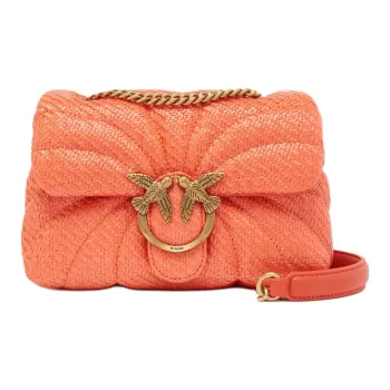 PINKO Love Bag Puff Polypropylene Fiber Shoulder Bag Mini Women's Orange