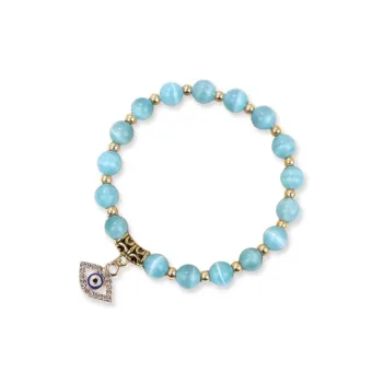 LuluCanaan Glass Cat Eye Bracelets Women's