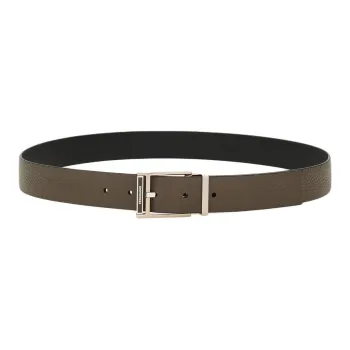 FERRAGAMO Calfskin Leather Belts Men's Brown 3.2CM