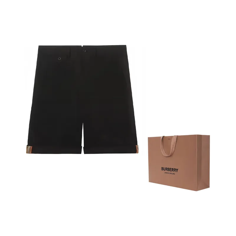 Burberry Casual Shorts Men's Black-6