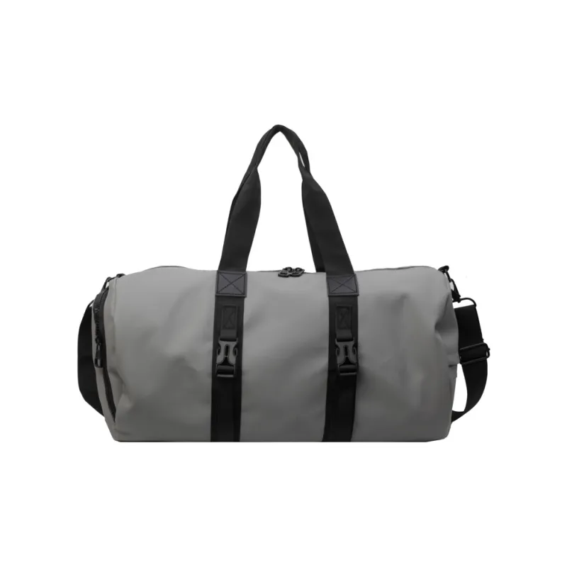 Yalu Nylon Travel Bag Unisex Black/white/dark Gray/light Gray-18