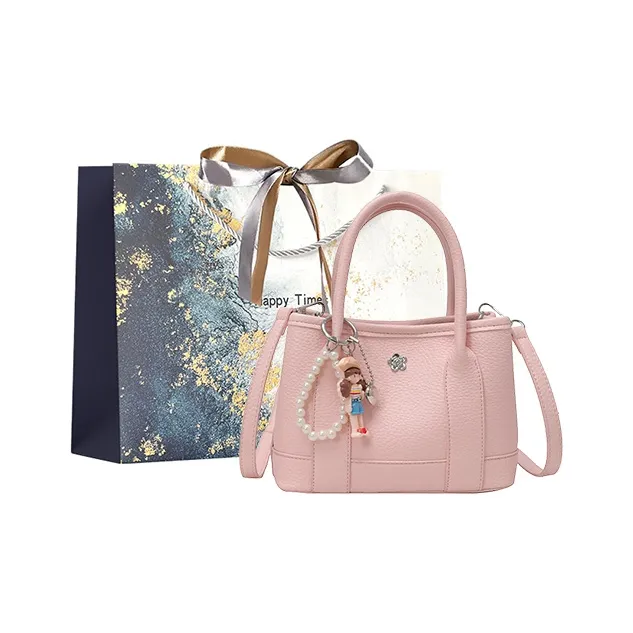 Iman's House PU Bucket Bag, One Shoulder Handbag Women's White/Pink/Yellow/Black-5