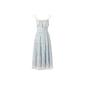 ACAINES Slip Dresses Women's Ice Blue