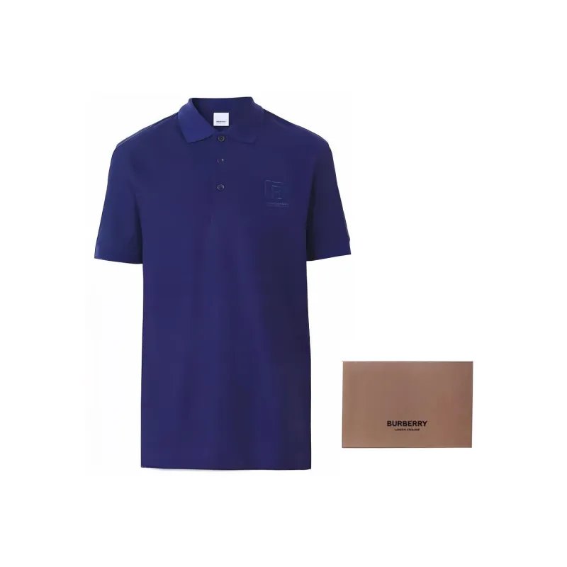 Burberry Letter Graphic Cotton Pique Polo Shirt-2