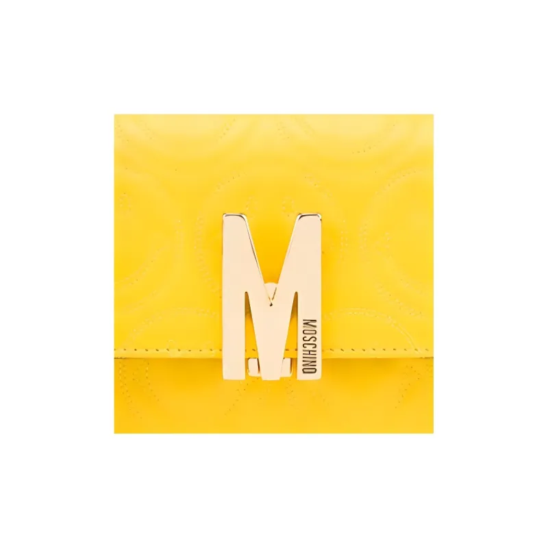 MOSCHINO Versatile Shoulder Bag Women's Yellow-4