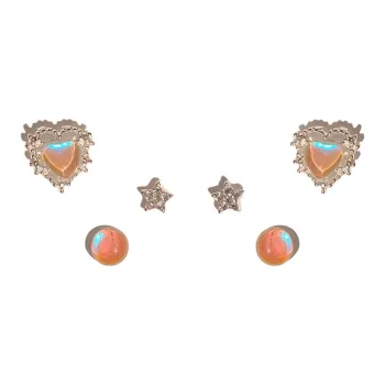 Shiban Alloy Stud Earrings Women's