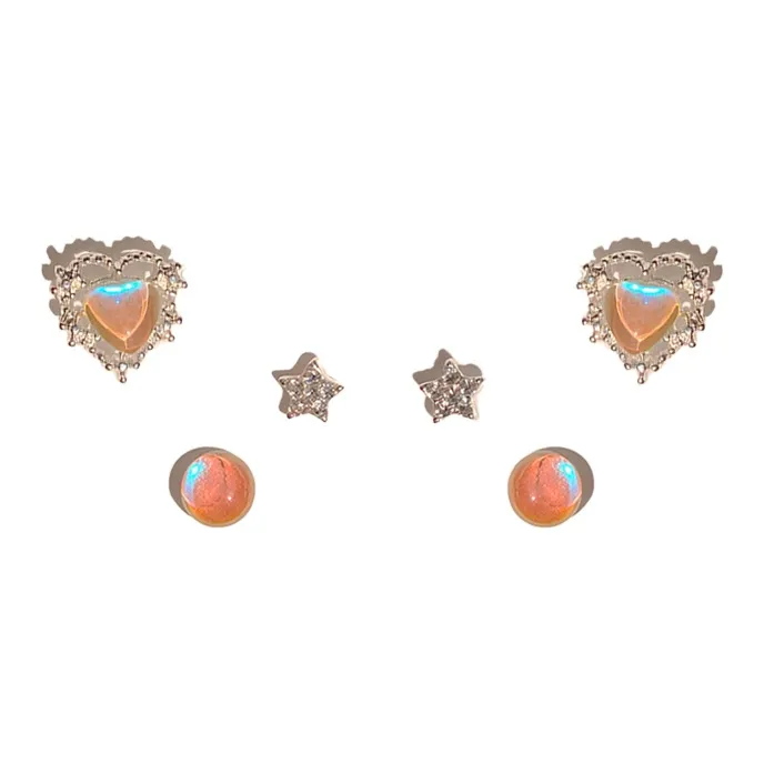 Shiban Alloy Stud Earrings Women's-0