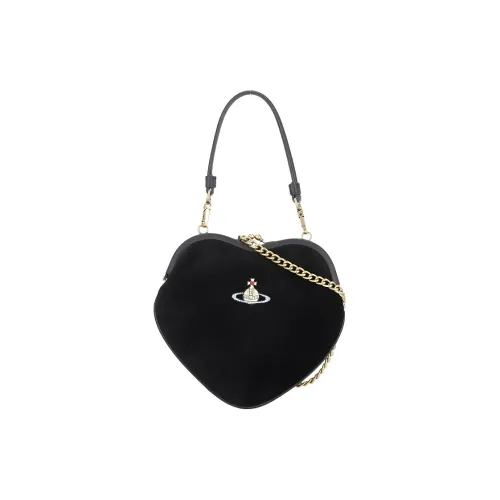 Vivienne Westwood Cotton One Shoulder Handbag Women's Black