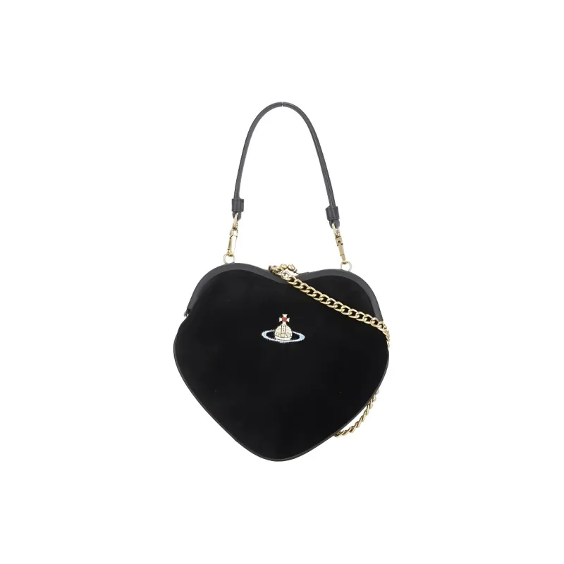 Vivienne Westwood Cotton One Shoulder Handbag Women's Black-0