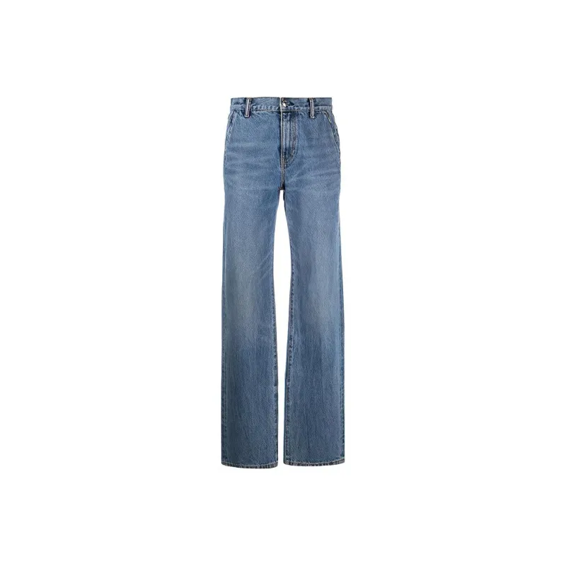 Alexander Wang Logo patch Cropped Jeans-0