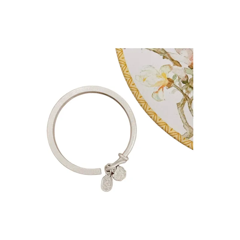 LIUXIN 999 Fine Silver Bangles Women's-1
