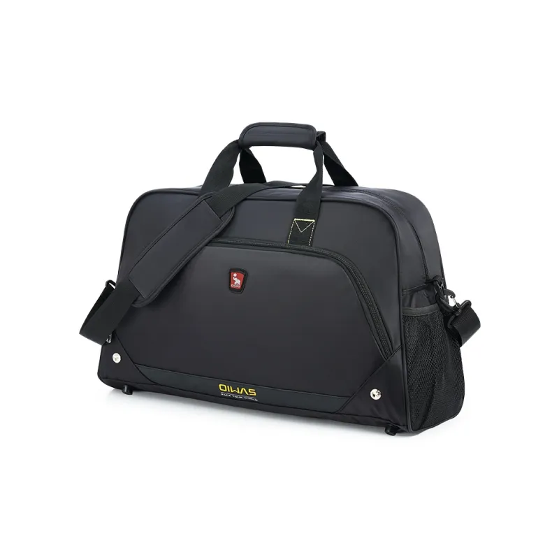 OIWAS Fabric Travel Bag Unisex Black/Red-1