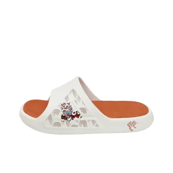 PEAK State Pole Guochuang Slippers Slip Resistant Odor Resistant Abrasion Resistant Slide Slippers Men's White Red