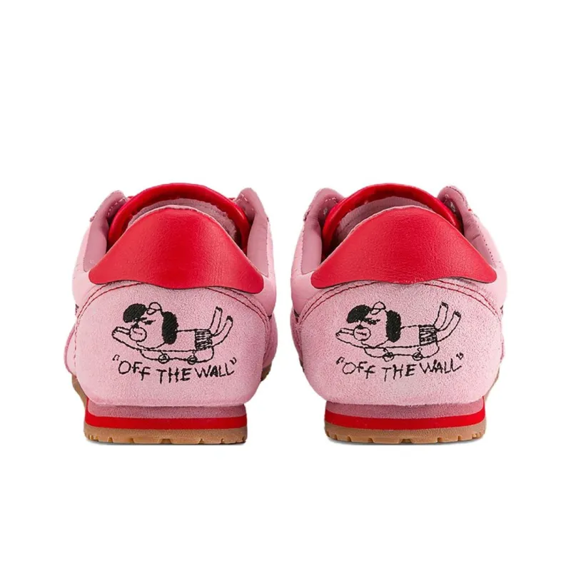 RIROO x Vans Super Lowpro Anti Slip Wear Resistant Low Top Casual Shoes Unisex Pink-3