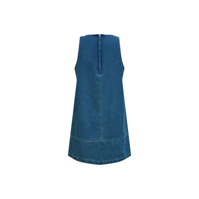 OZVO Sleeveless Dresses Women's Blue-1
