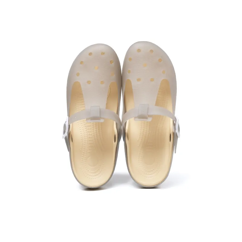 JSWEI Fashion Versatile Lightweight Minimalist Style Closed Toe Sandal Women's-16