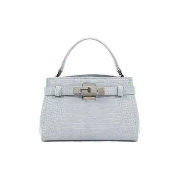 Jade En Plus PU Handbag Medium Size Women's Clearwater Blue/Soft Pink/Elegant Black/Soft White