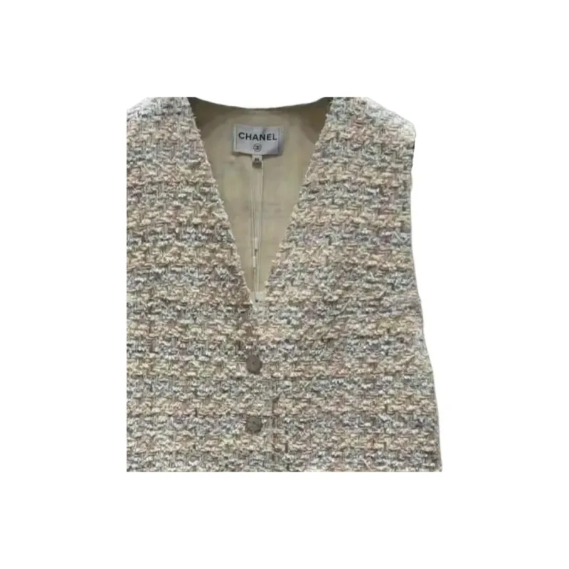 CHANEL 25P Tank Tops Women's Light Yellow-4