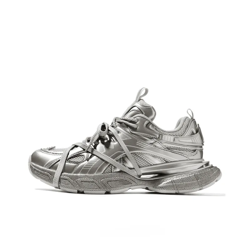 REPUSEN Height Increasing Abrasion Resistant Lightweight Breathable Slip Resistant Low Top Running Shoes Unisex-0