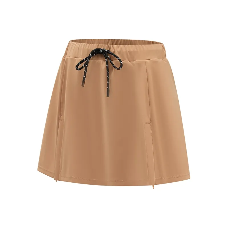 VIVI CYCLE Yoga Skirts Women's Umber Yellow-4