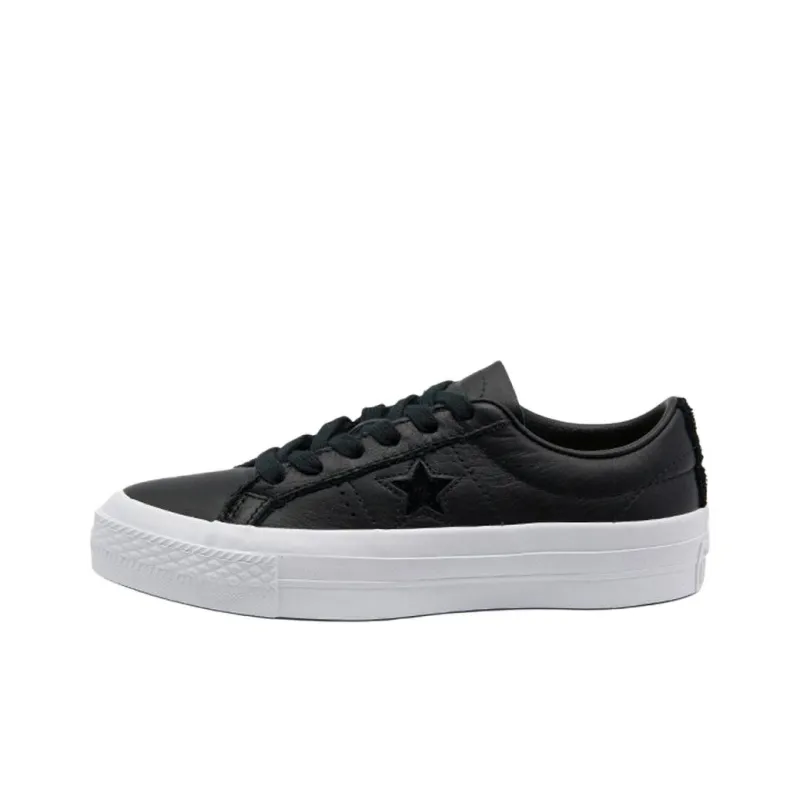 Converse One Star Low Leather 'Black'-0