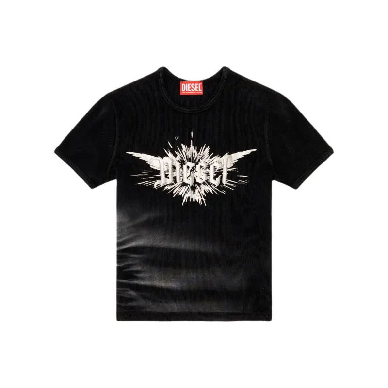 DIESEL T Ele Long P2 Graphic Logo T shirt-0