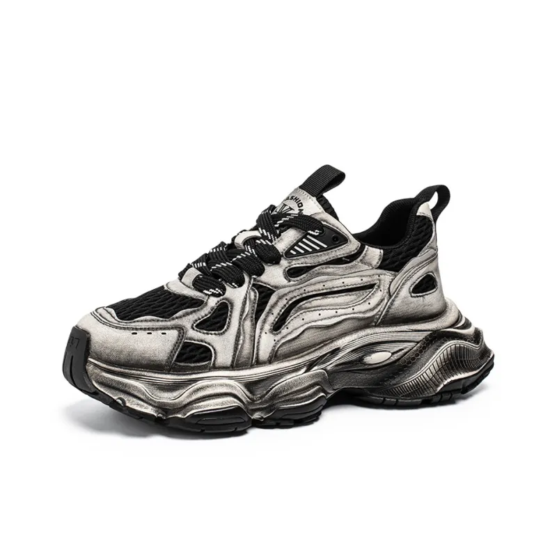 HACKBUTEER Low Top Chunky Sneakers Men's Box Included-7