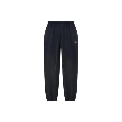 Balenciaga Women's Sporty B Shorts Knee Sweatpants Black/White