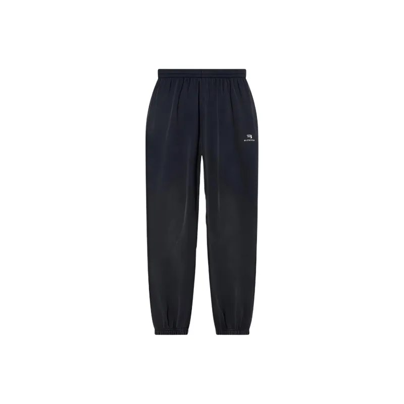 Balenciaga Women's Sporty B Stretch Knee Sweatpants Black/White-0