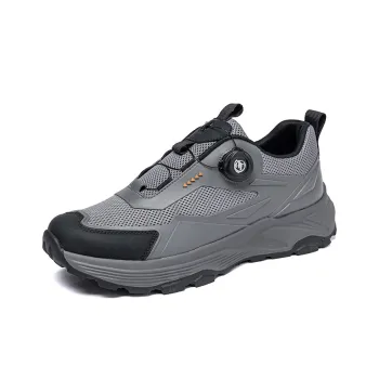 TELENT Cushioning Coverage Low Top Racing Physical Fitness Test Physical Exam Running Shoes Men's Gray