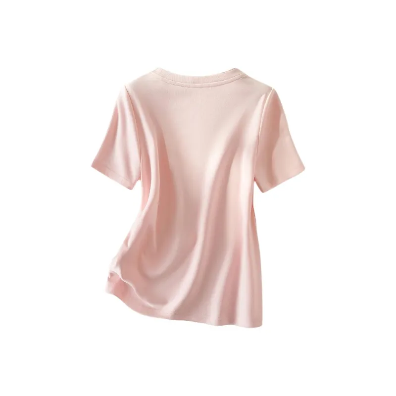 IHIMI T Shirts Women's Pink-4