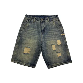 SNOW FLYING Denim Shorts Unisex