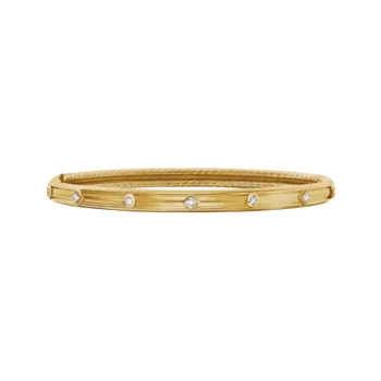 David Yurman 18K Yellow Gold Modern Renaissance Diamond Bangle