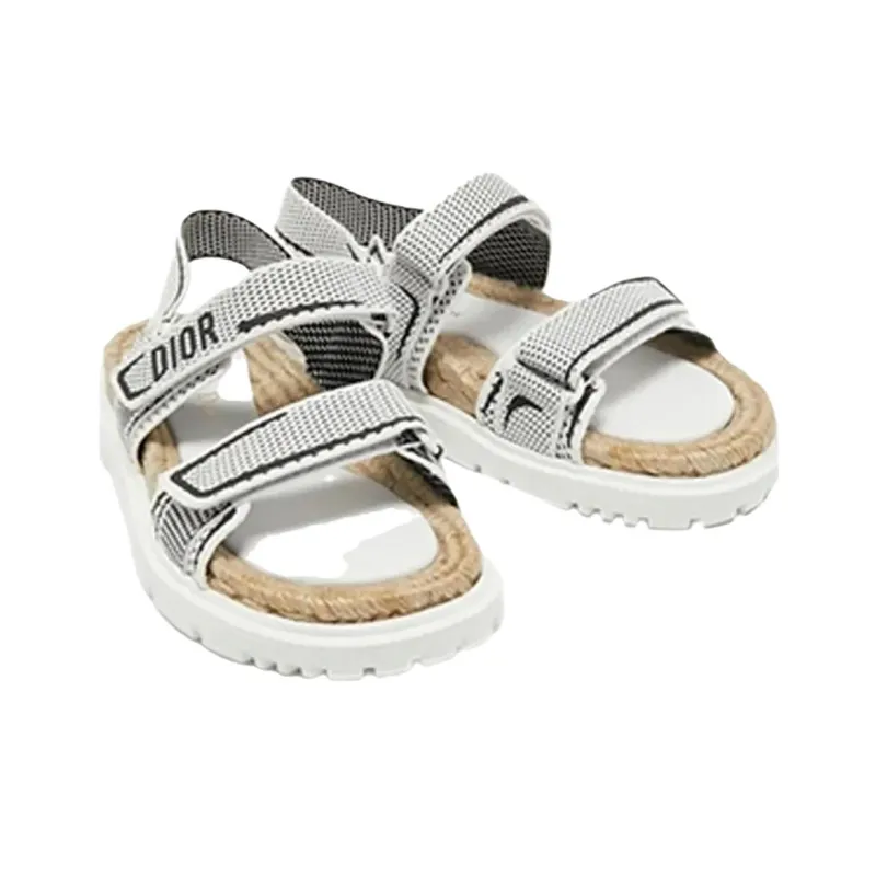 DIOR DiorAct Beach Sandals Women's White-3