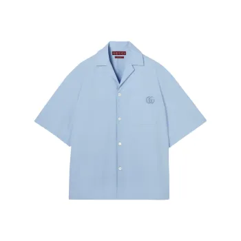 GUCCI Lido FW25 Shirt Men's Light Blue