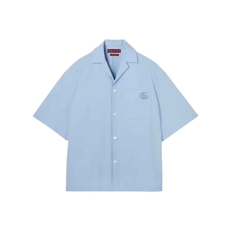 GUCCI Lido FW25 Shirt Men's Light Blue-0