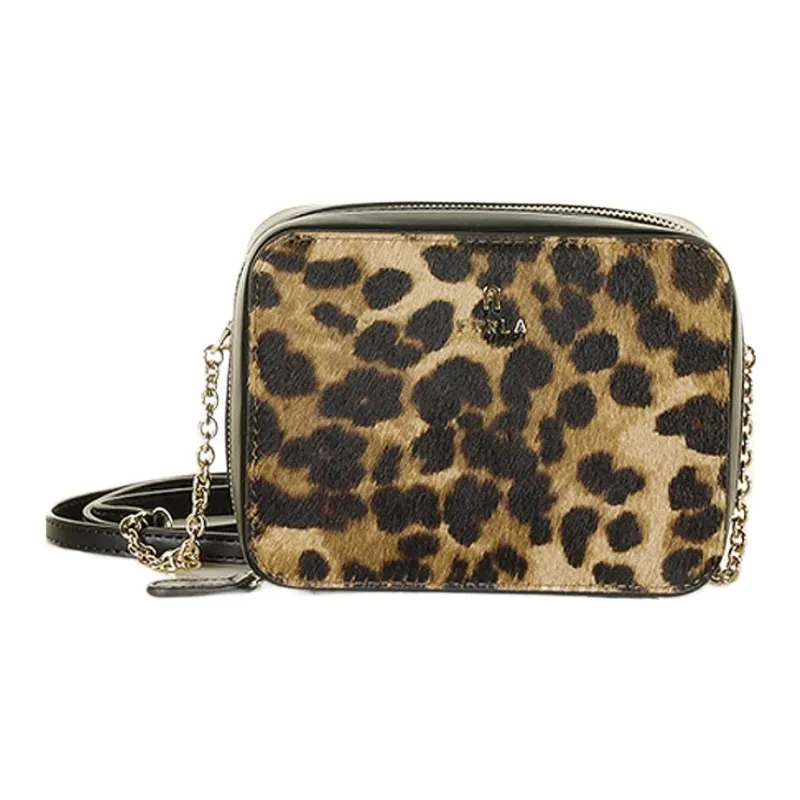 Furla Leather Portable Crossbody Bag Shoulder Bag Women's Yellow & Black-0