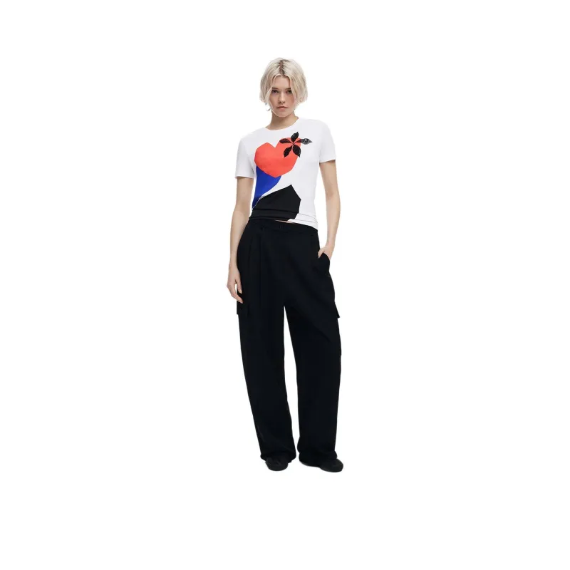 Desigual T Shirts Women's White-1