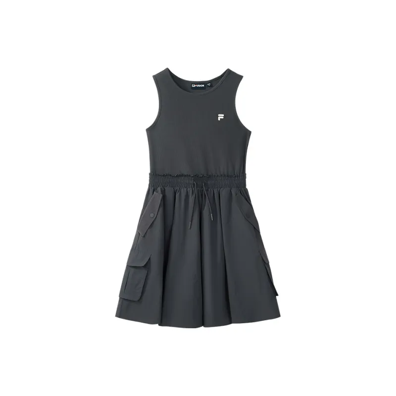 FILA FUSION Sleeveless Dress Women's Asphalt Gray CC-0