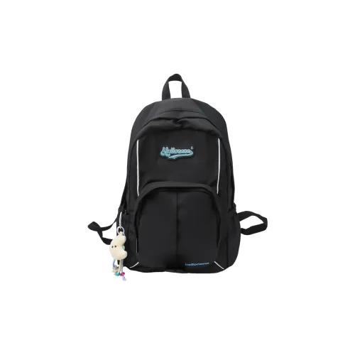 Yalu Nylon Backpack Unisex Black/Coffee Blue/Purple Blue/White Blue/White Pink